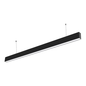 LED Ljuskrona med upphängning SAMSUNG CHIP LED/40W/230V 6400K svart
