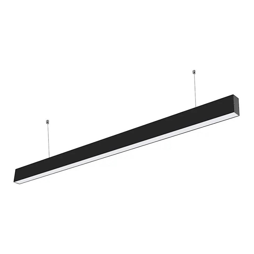 LED Ljuskrona med upphängning SAMSUNG CHIP LED/40W/230V 6400K svart
