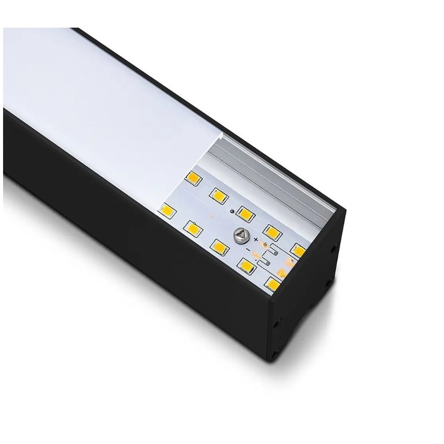 LED Ljuskrona med upphängning SAMSUNG CHIP LED/40W/230V 6400K svart