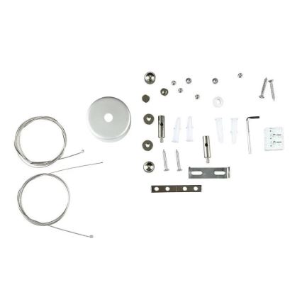 LED Ljuskrona med upphängning SAMSUNG CHIP LED/40W/230V 6400K svart