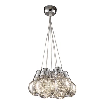 LED ljuskrona med upphängningsrem BULBS LED/30W/230V skinande krom