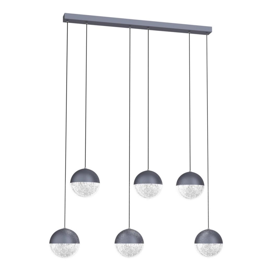 LED Ljuskrona med upphängningsrem  FURNI 6xLED/5W/230V