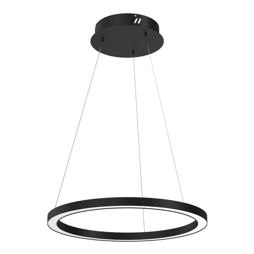 LED ljuskrona med upphängningsrem GALAXIA LED/26W/230V svart