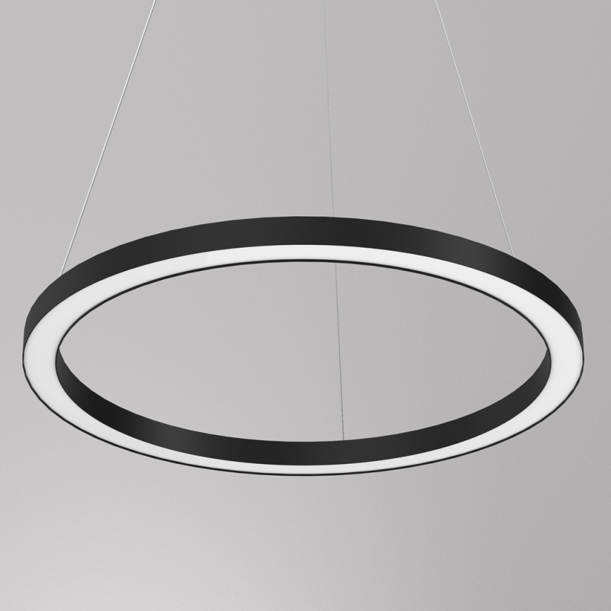 LED ljuskrona med upphängningsrem GALAXIA LED/26W/230V svart
