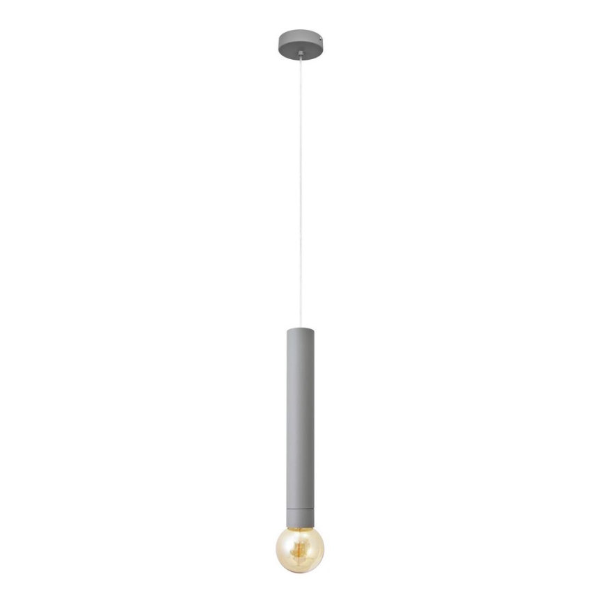 LED Ljuskrona med upphängningsrem  TUBA 1xGU10/20W/230V grå