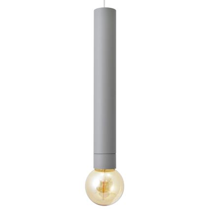 LED Ljuskrona med upphängningsrem  TUBA 1xGU10/20W/230V grå