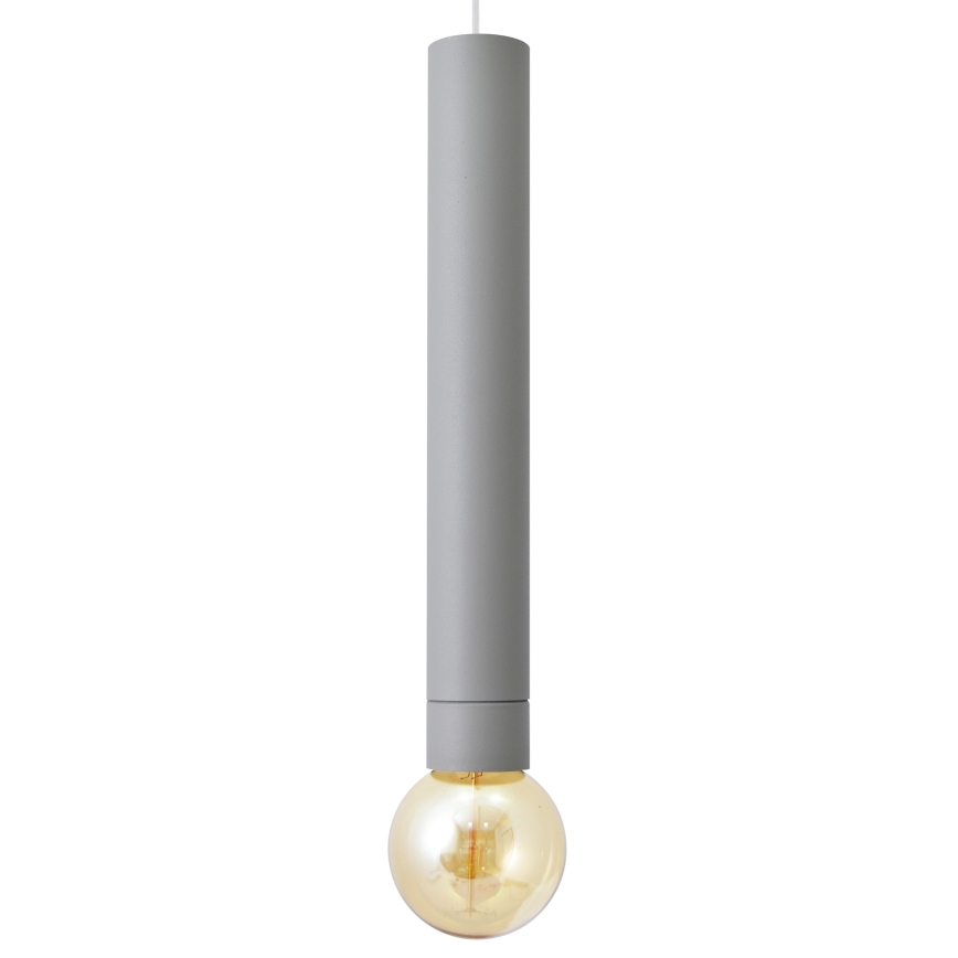 LED Ljuskrona med upphängningsrem  TUBA 1xGU10/20W/230V grå