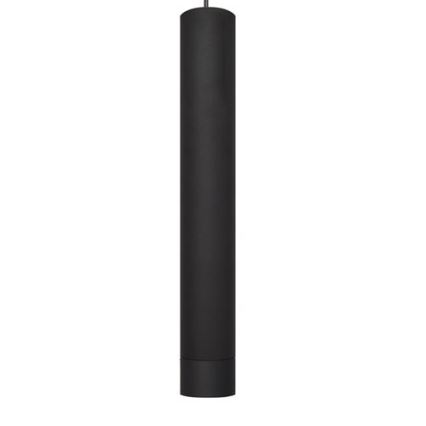 LED ljuskrona med upphängningsrem TUBA 1xGU10/4,8W/230V svart
