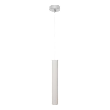 LED ljuskrona med upphängningsrem TUBA 1xGU10/4,8W/230V vit