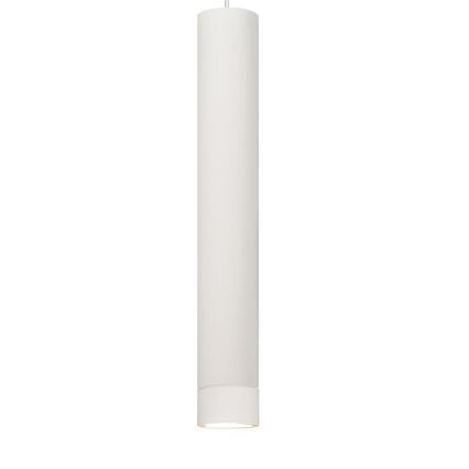 LED ljuskrona med upphängningsrem TUBA 1xGU10/4,8W/230V vit