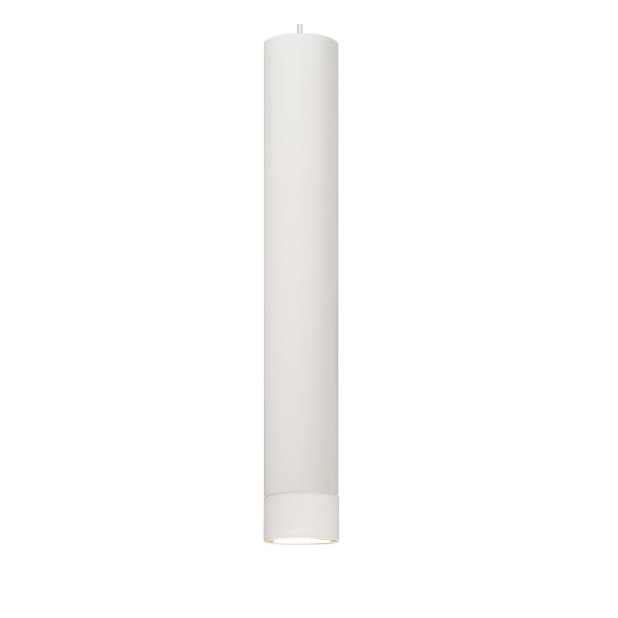 LED ljuskrona med upphängningsrem TUBA 1xGU10/4,8W/230V vit