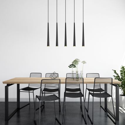 LED Ljuskrona med upphängningsrem  UGUR 5xLED/3W/230V