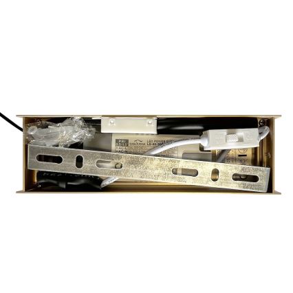 LED-ljuskrona med vajer LINEA LED/36W/230V 3000/4000/5700K CRI 90 guld