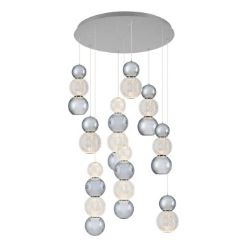 LED-ljuskrona på kabel CREMONA LED/51W/230V 3000K matt krom