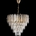 LED Ljuskrona på kedja 7xE27/60W/230V + 4xLED/6W diameter 40 cm guld