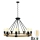 LED Ljuskrona på kedja ROPE ARTHUR 8xE27/6W/230V