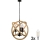 LED Ljuskrona på kedja ROPE GLOBO 3xE14/4,3W/230V