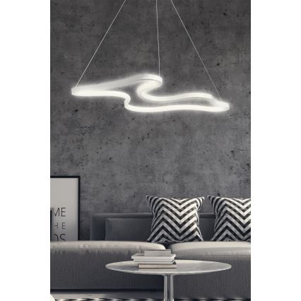 LED-ljuskrona på vajer ARTISAN LED/36W/230V 6500K vit