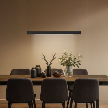 LED-ljuskrona på vajer LINEA LED/36W/230V 3000/4000/5700K CRI 90 svart