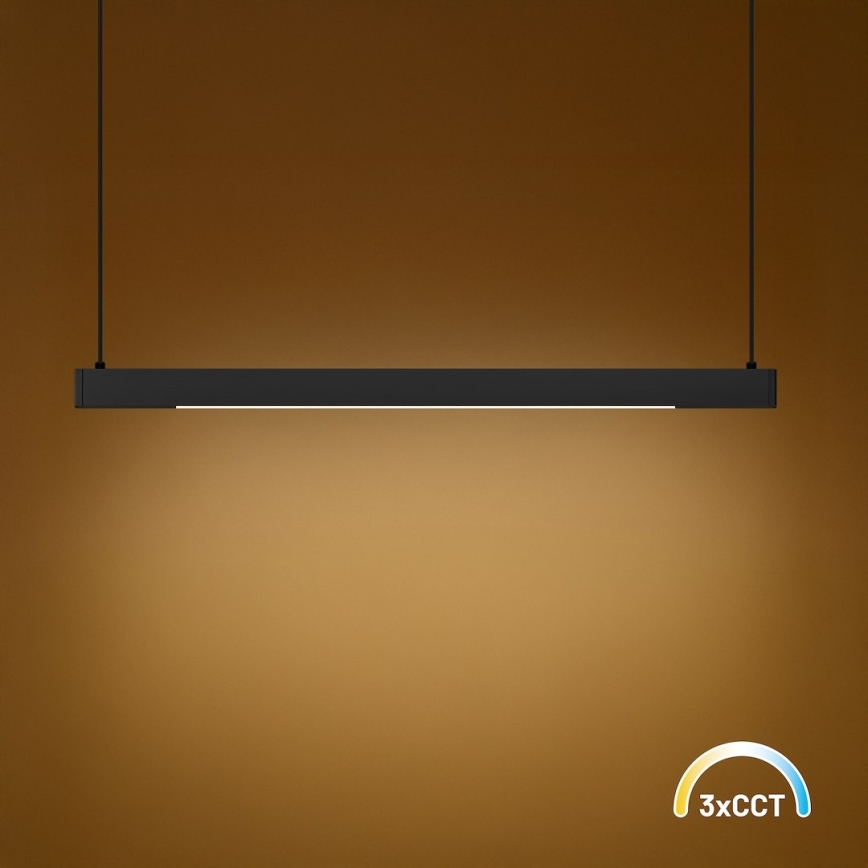 LED-ljuskrona på vajer LINEA LED/36W/230V 3000/4000/5700K CRI 90 svart