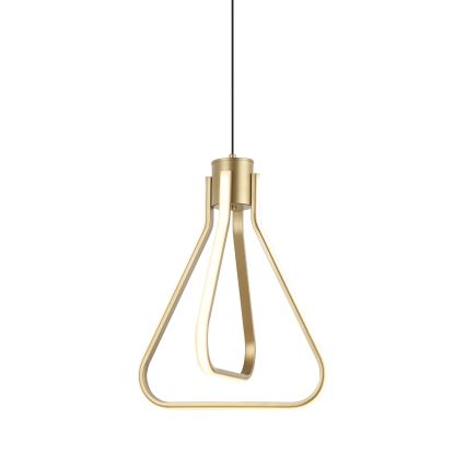 LED-ljuskrona på vajer ZING LED/19W/230V guldfärgad