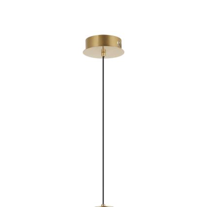 LED-ljuskrona på vajer ZING LED/19W/230V guldfärgad