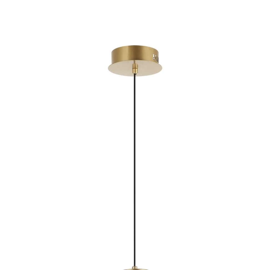 LED-ljuskrona på vajer ZING LED/19W/230V guldfärgad