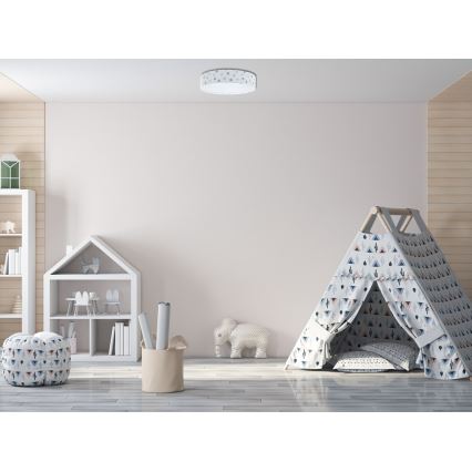 LED Dimbar taklampa SMART GALAXY KIDS LED/24W/230V 3000-6500K Prickar färgrik + fjärrkontroll
