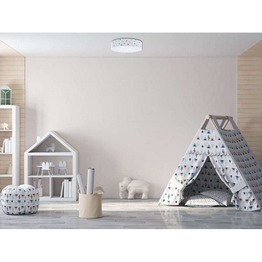 LED Dimbar taklampa SMART GALAXY KIDS LED/24W/230V 3000-6500K Prickar färgrik + fjärrkontroll