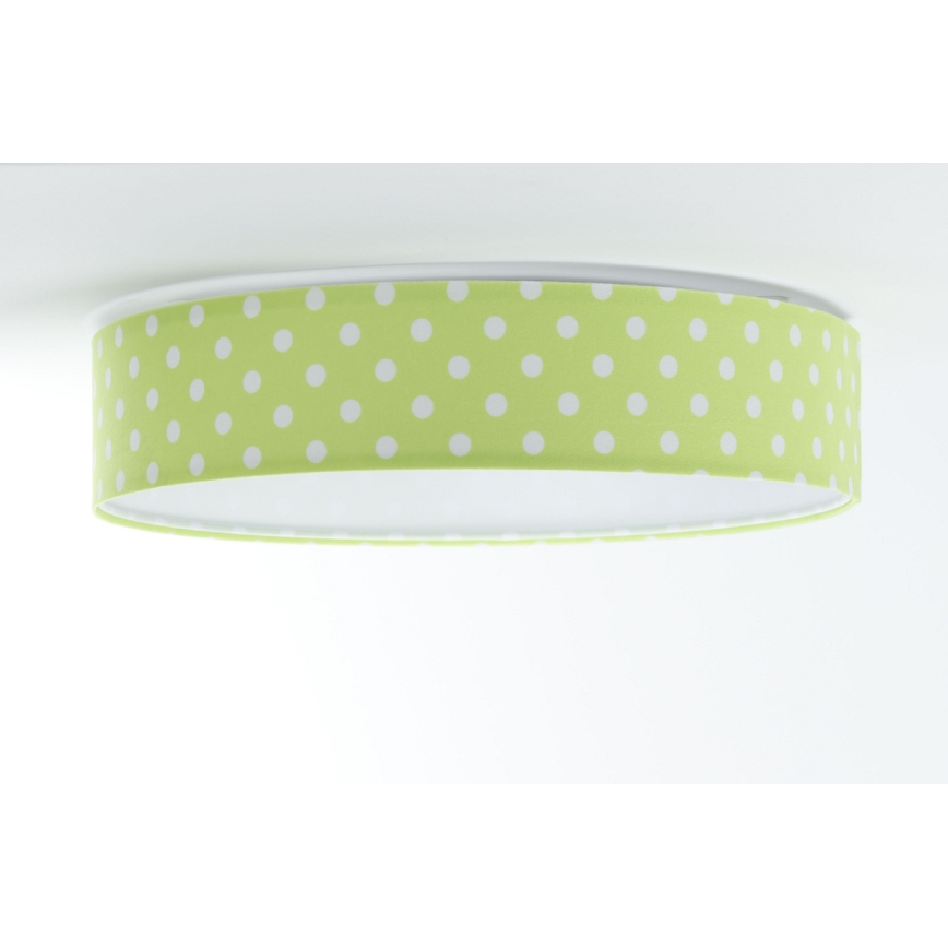 LED Dimbar taklampa SMART GALAXY KIDS LED/24W/230V 3000-6500K Prickar grön/vit + fjärrkontroll