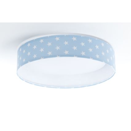 LED Dimbar taklampa SMART GALAXY KIDS LED/24W/230V 3000-6500K stjärnor blå/vit + fjärrkontroll