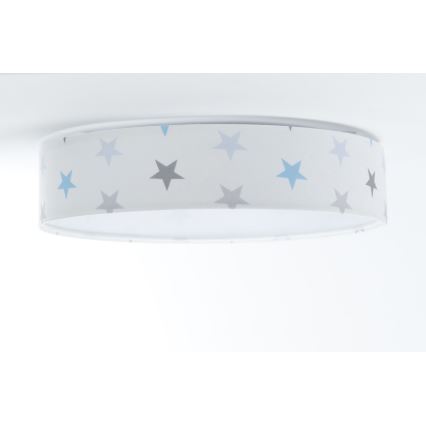 LED Dimbar taklampa SMART GALAXY KIDS LED/24W/230V 3000-6500K stjärnor vit/grå/blå + fjärrkontroll