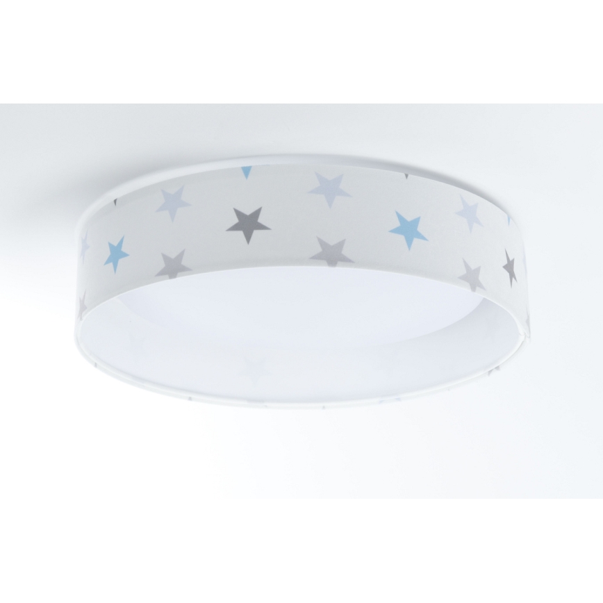 LED Dimbar taklampa SMART GALAXY KIDS LED/24W/230V 3000-6500K stjärnor vit/grå/blå + fjärrkontroll