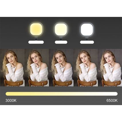 LED Ljusreglerad beröring flexibel bordslampa LED/15W/230V 3000-6500K CRI 96 svart