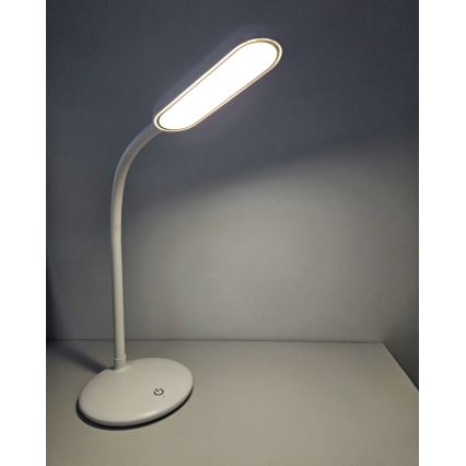 LED Ljusreglerad beröring flexibel bordslampa LED/6W/5V USB 1200 mAh vit