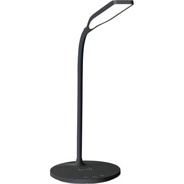 LED Ljusreglerad beröring flexibel bordslampa med 15W trådlös laddning Qi LED/5,5W/230V 2700-6500K svart