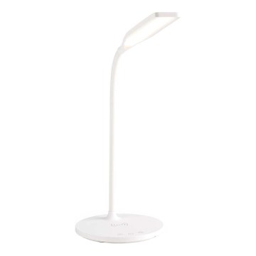 LED Ljusreglerad beröring flexibel bordslampa med 15W trådlös laddning Qi LED/5,5W/230V 2700-6500K vit