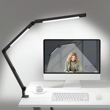 LED Ljusreglerad beröring flexible bordslampa LED/12W/230V 3000/4000/5000/6500K CRI 92 svart