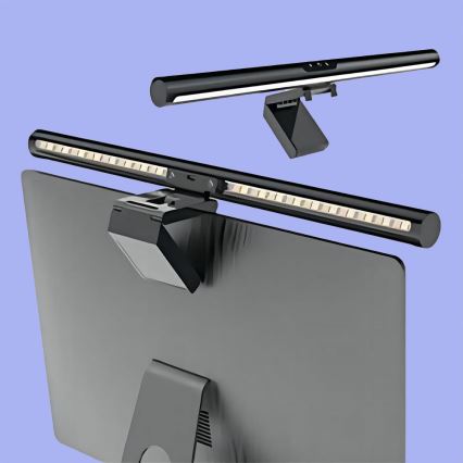 LED Ljusreglerad beröring monitor belysning LED/5W/5V 3000/4000/5000/6000K 42 cm svart