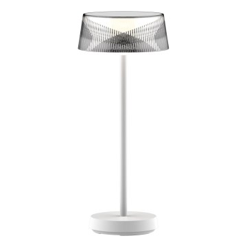 LED Ljusreglerad beröring utomhus bordslampa CASABLANCA LED/3,4W/5V USB 3600 mAh IP44 vit