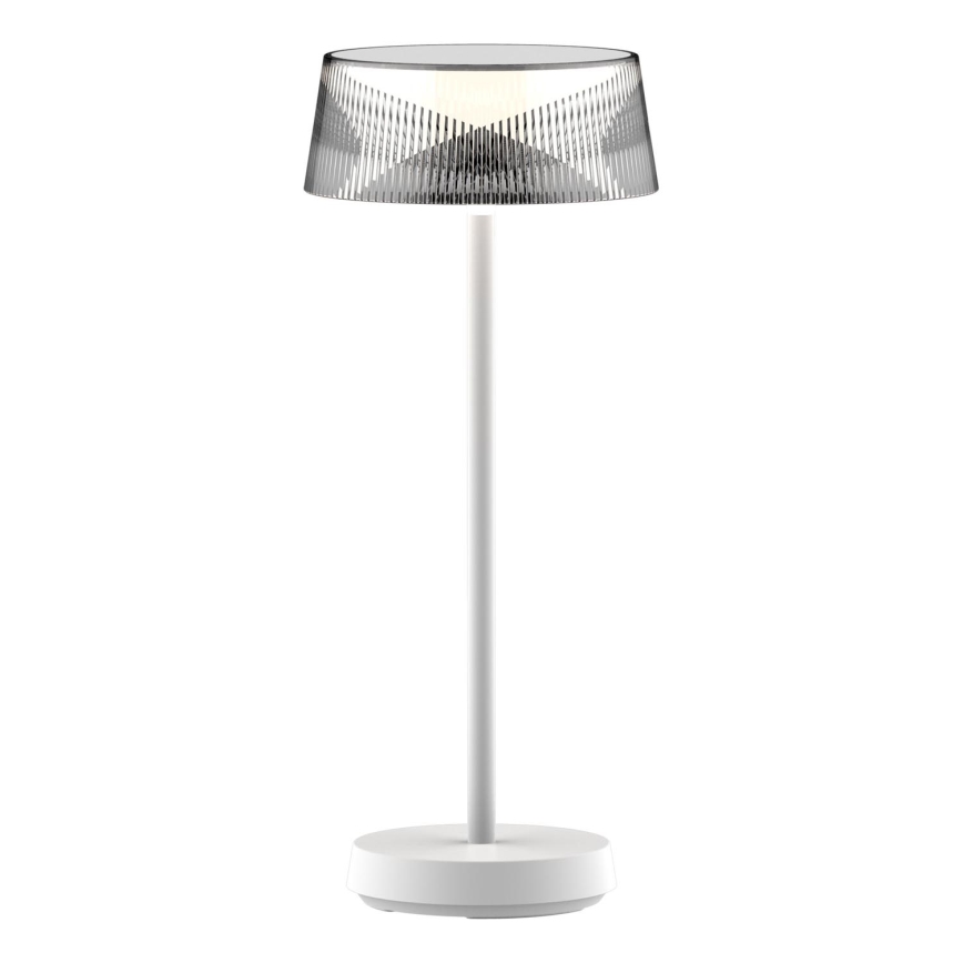 LED Ljusreglerad beröring utomhus bordslampa CASABLANCA LED/3,4W/5V USB 3600 mAh IP44 vit