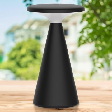LED Ljusreglerad beröring utomhus bordslampa PAROS LED/1,8W/5V USB 1800 mAh IP44 svart