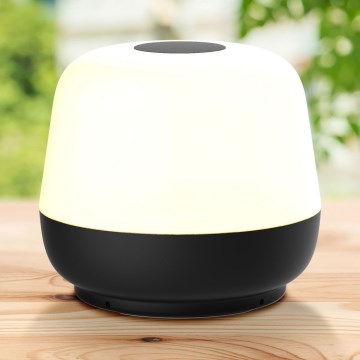 LED Ljusreglerad beröring utomhus bordslampa SAMBA LED/1,2W/5V USB 1200 mAh IP44 svart