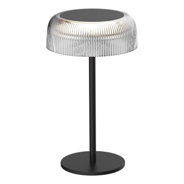 LED Ljusreglerad beröring utomhus bordslampa TRYPOLIS LED/2W/5V USB 1800 mAh IP44 svart