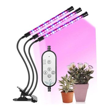 LED ljusreglerad bordslampa med en clip för growing plants LED/12W/5V