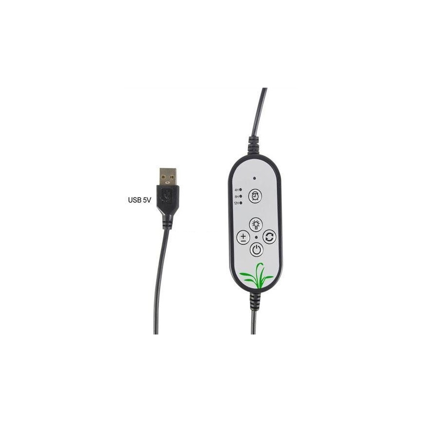 LED ljusreglerad bordslampa med en clip för growing plants LED/12W/5V