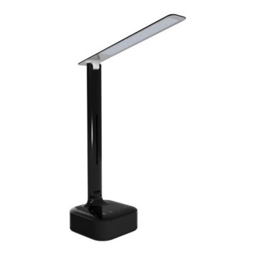 LED ljusreglerad bordslampa med en högtalare  ROBIN MUSIC LED/7W/230V svart