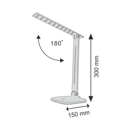 LED ljusreglerad bordslampa touch JOWI LED/8W/230V svart