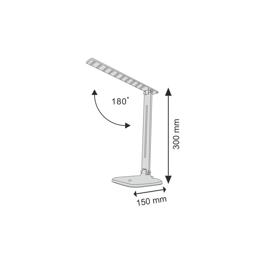 LED ljusreglerad bordslampa touch JOWI LED/8W/230V svart