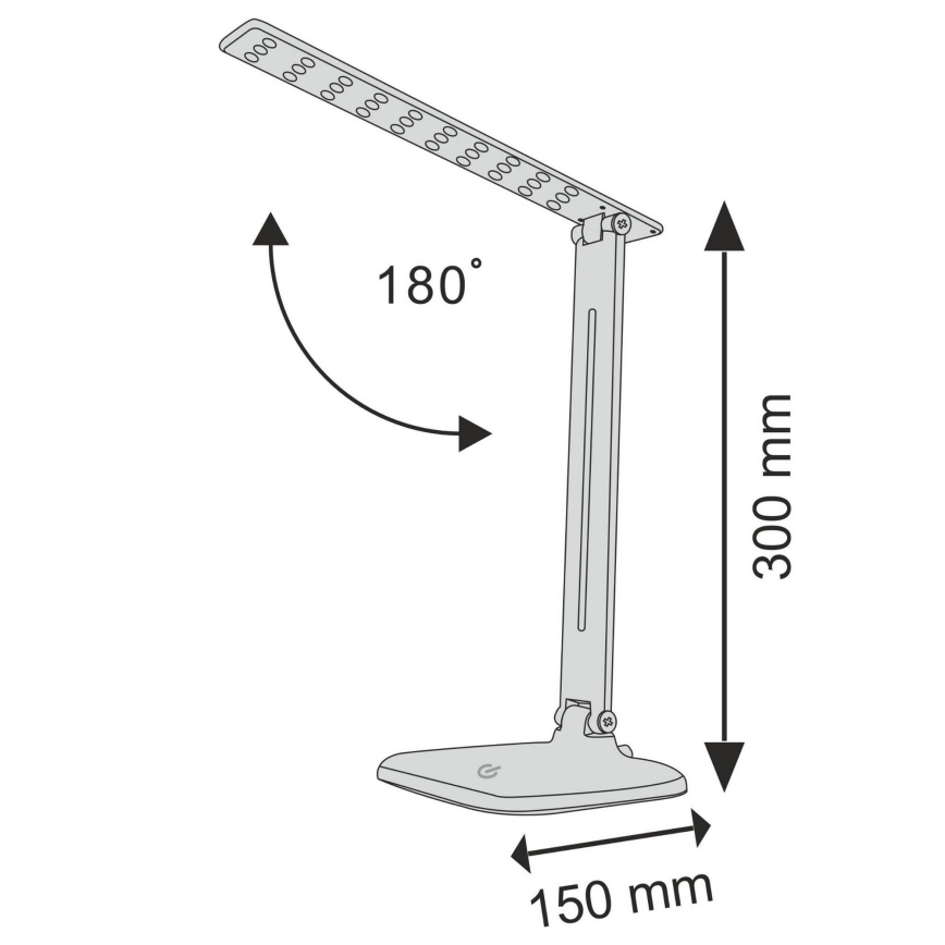 LED ljusreglerad bordslampa touch JOWI LED/8W/230V vit